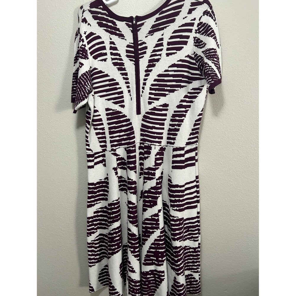 Ashley Stewart‎ Womens Short Sleeve Sweater Dress 22/24W Purple NWT - Picture 8 of 8